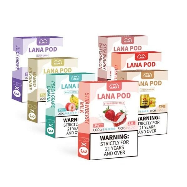 LANA發光煙彈（3顆入）｜LANA電子煙煙彈・通用一代主機